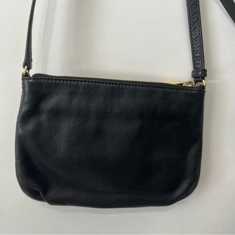 Michael Kors Black Leather Crossbody Bag